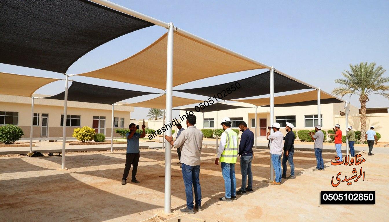 مظلات مدارس غرب الرياض