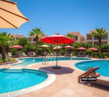 مظلات مسابح حي الوادي